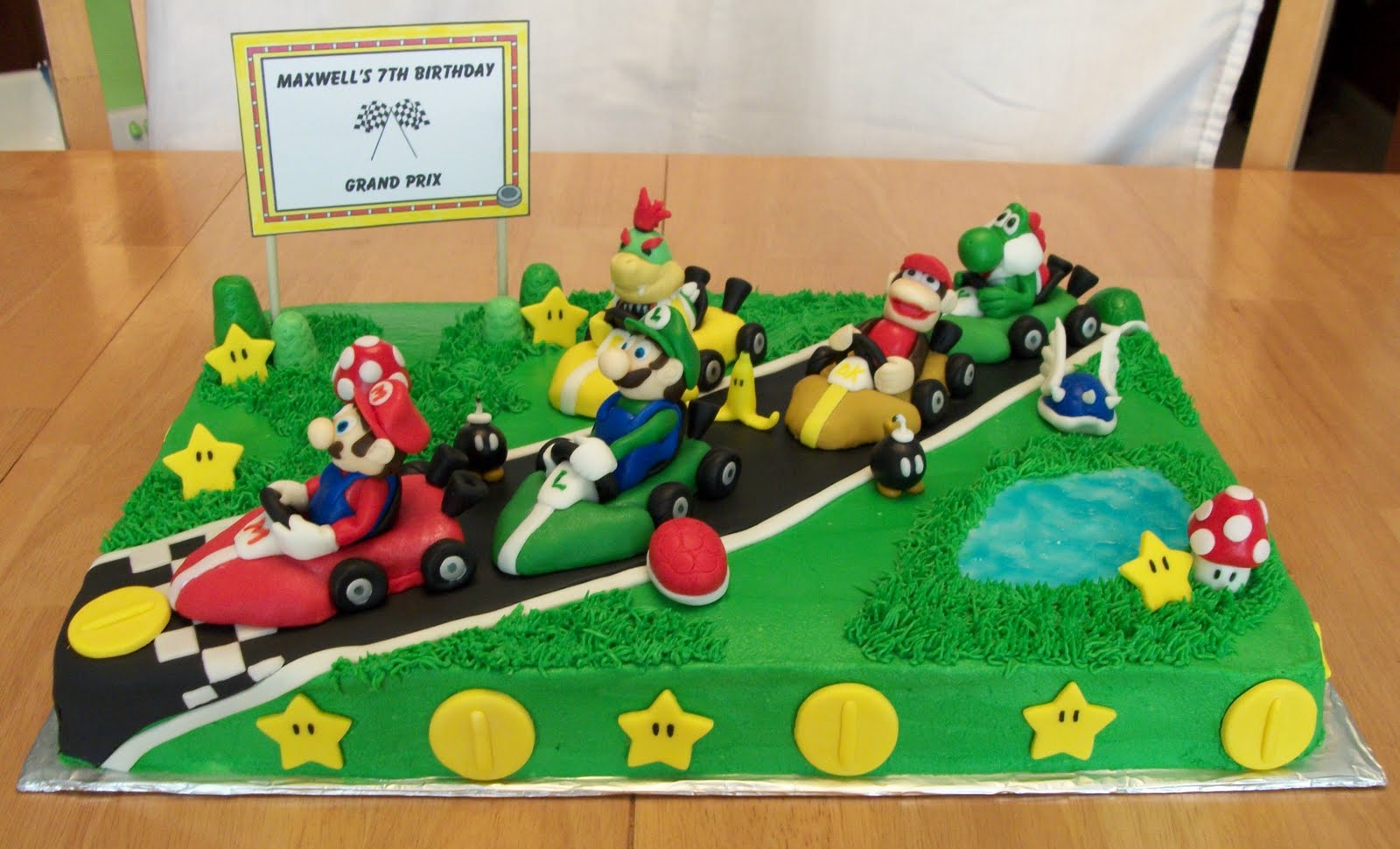 Mario Kart Cake Decorations