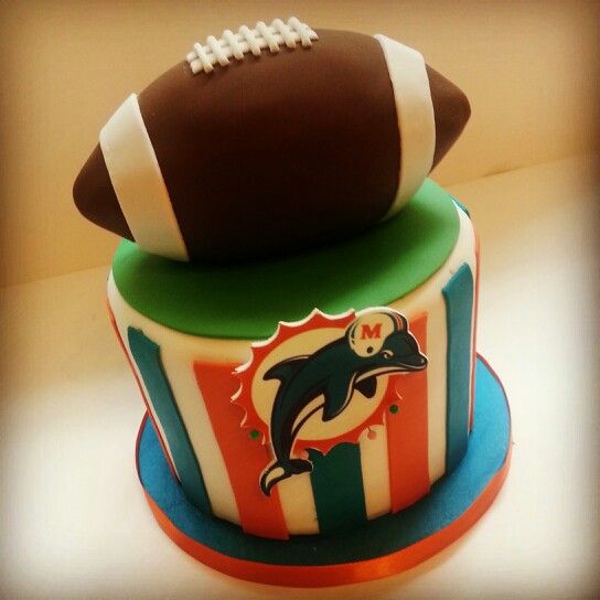 Miami Dolphins Birthday Cake