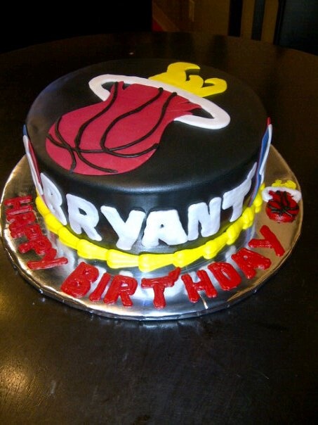 Miami Heat Birthday Cake