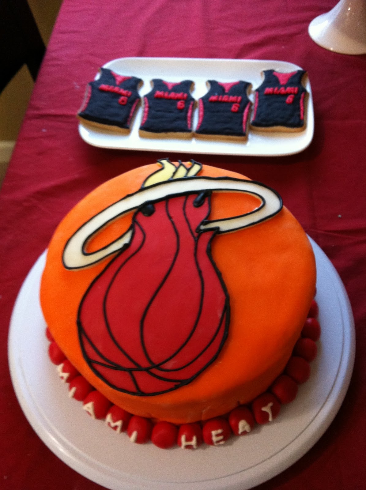 Miami Heat Birthday Cake