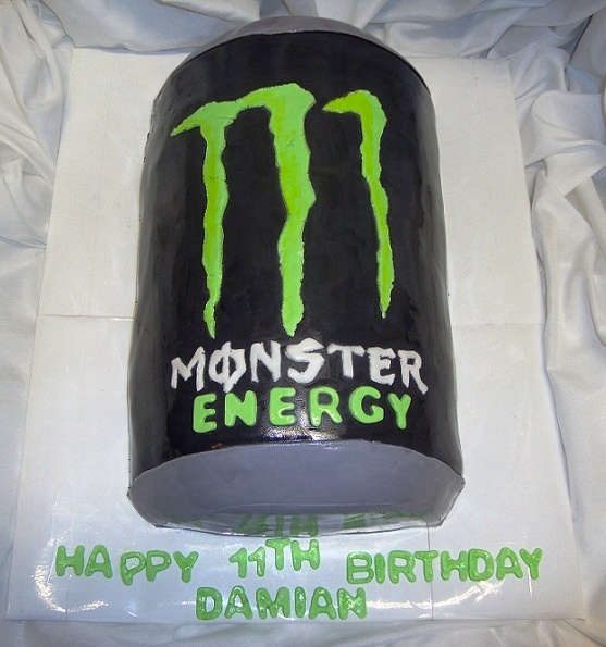 Monster Energy Drink Cake