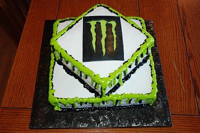 Monster Energy Drink Cake