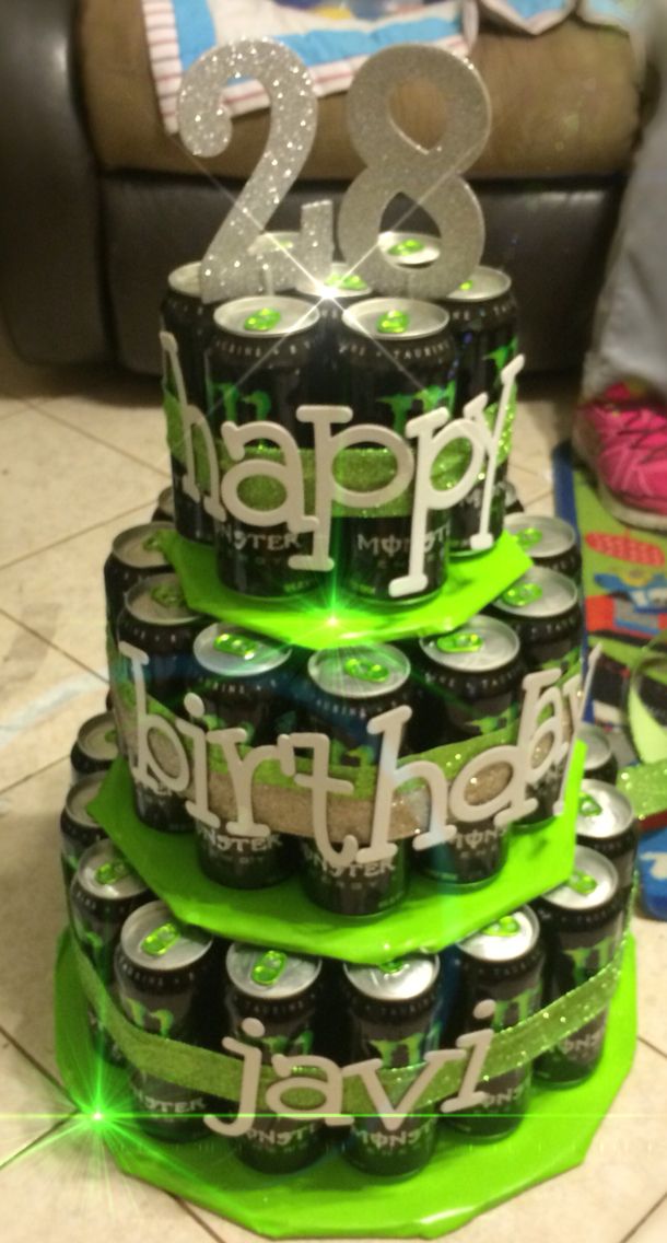 Monster Energy Drink Cake