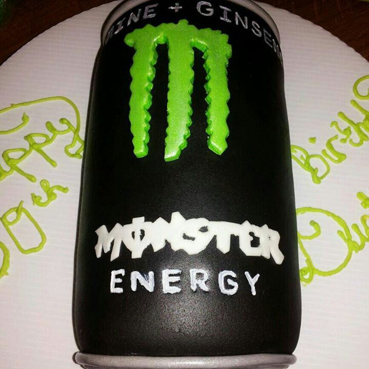 Monster Energy Drink Cake