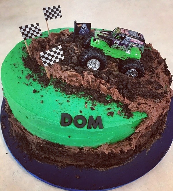 Monster Truck Birthday Cake