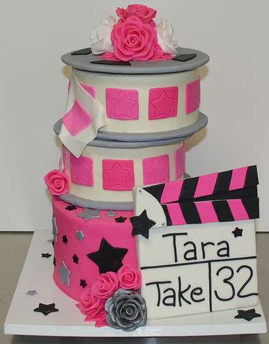 8 Photos of Hollywood Decorations Cakes By Rebecca