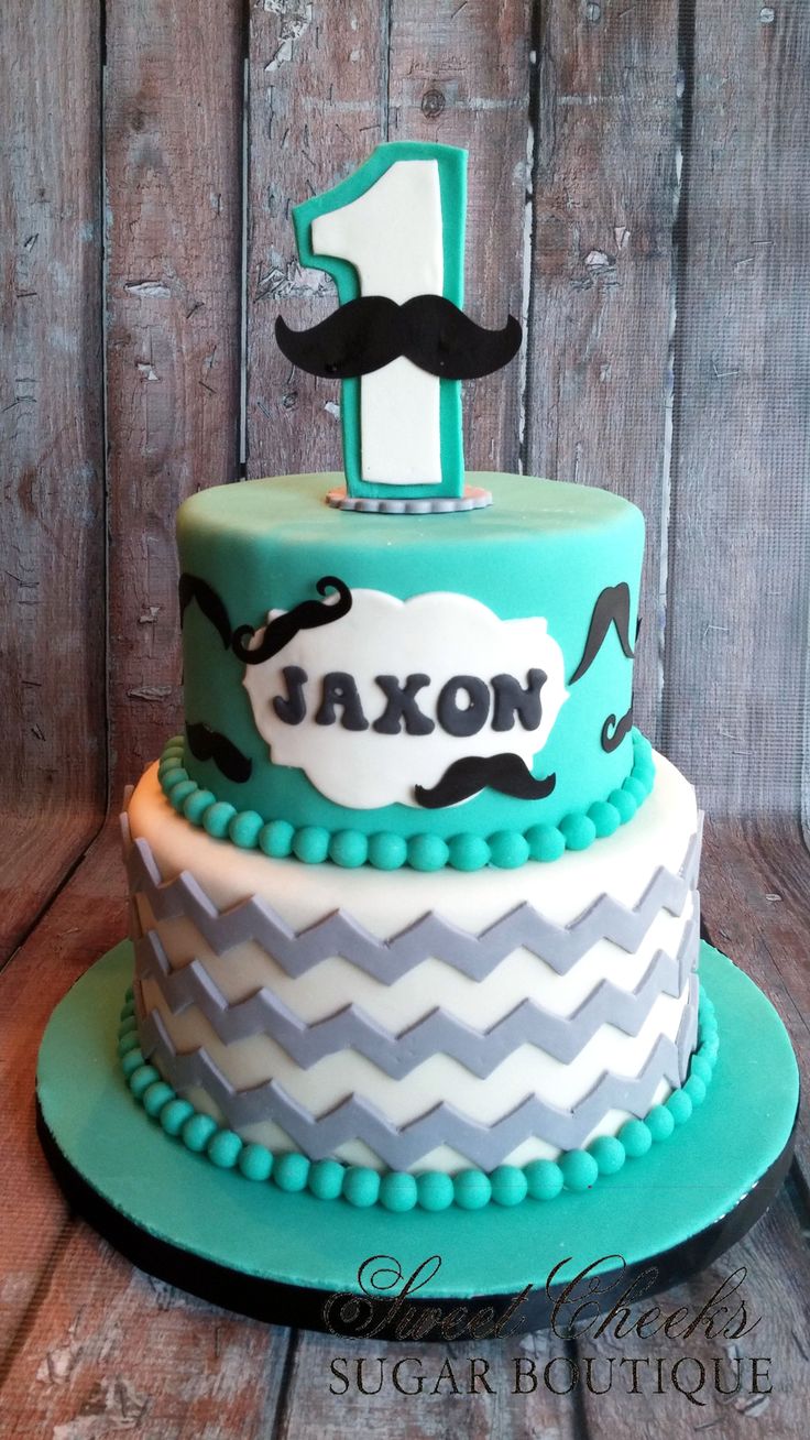 Mustache 1st Birthday Cake Ideas