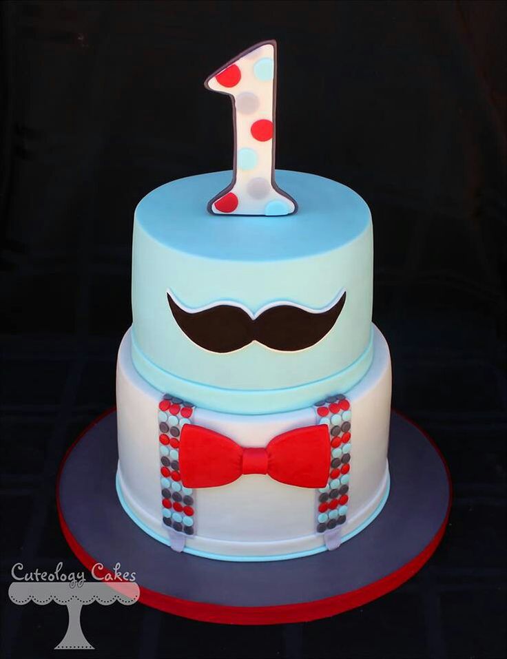 Mustache Birthday Cake Ideas