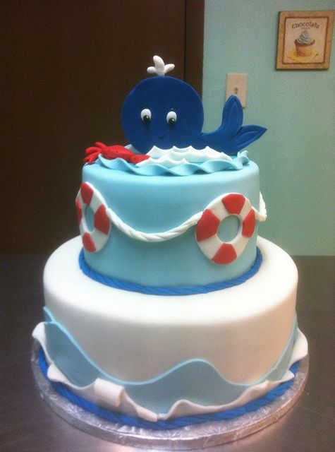 Nautical Baby Shower Cake