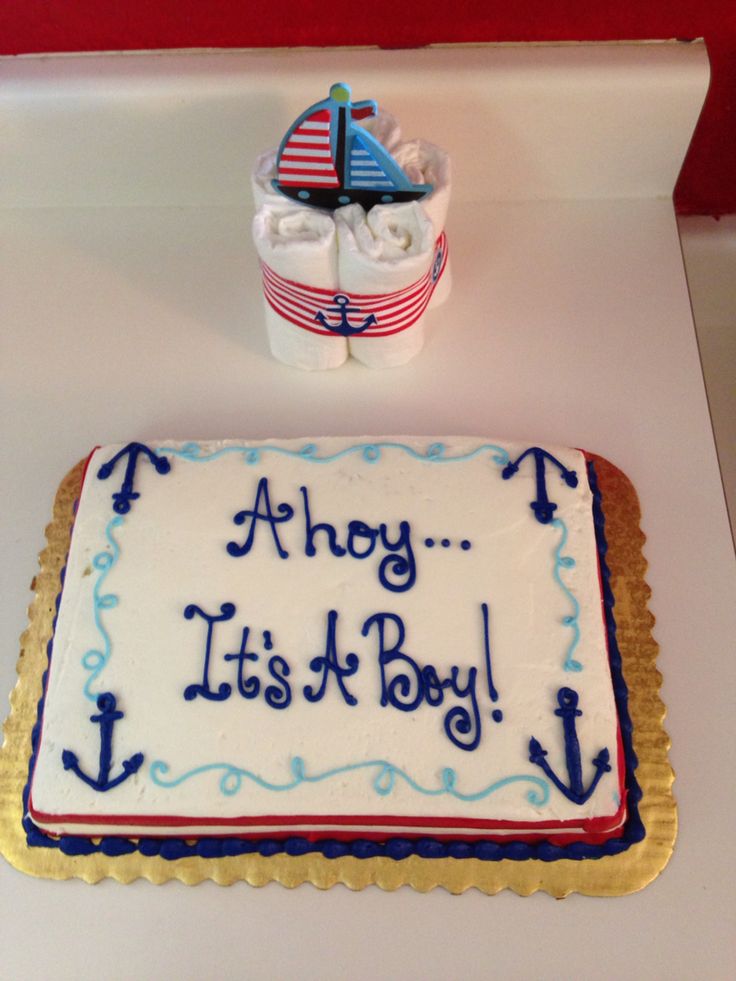 Nautical Baby Shower Cake