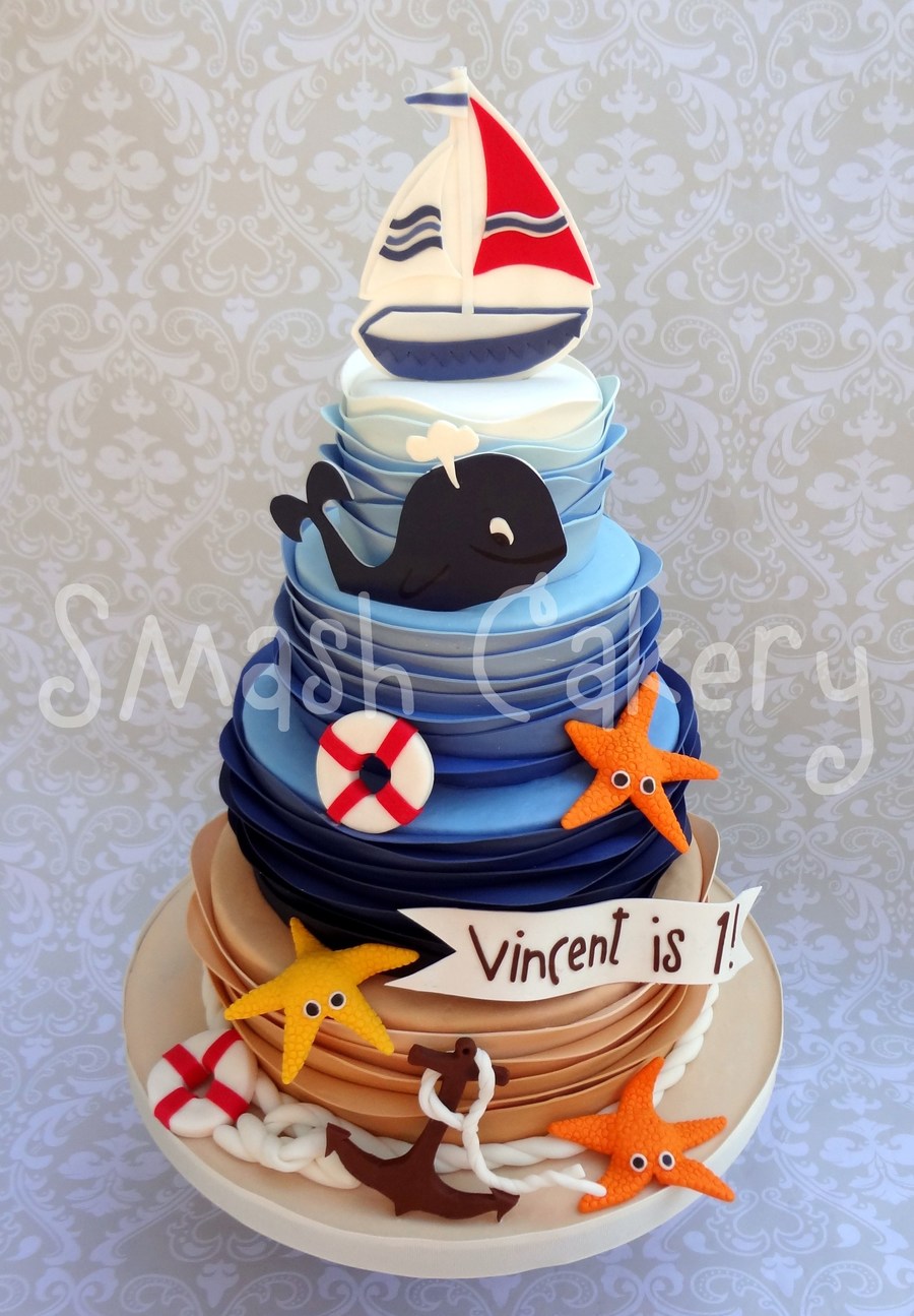 Nautical Birthday Cake