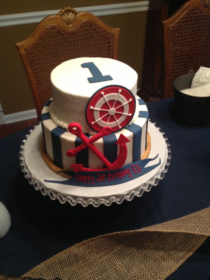 Nautical Birthday Cake