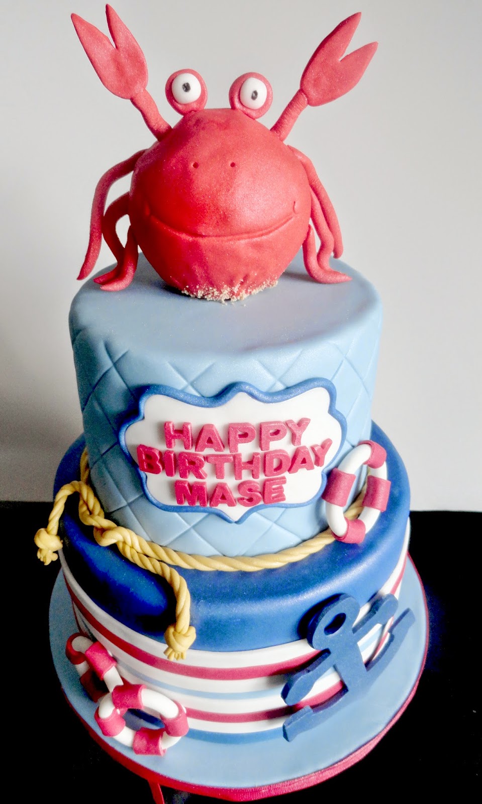 Nautical Theme 1st Birthday Cake