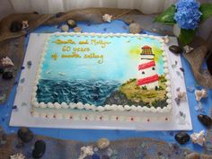 Ocean Birthday Sheet Cake