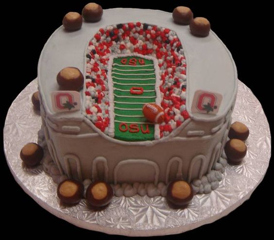 Ohio State Buckeyes Birthday Cake