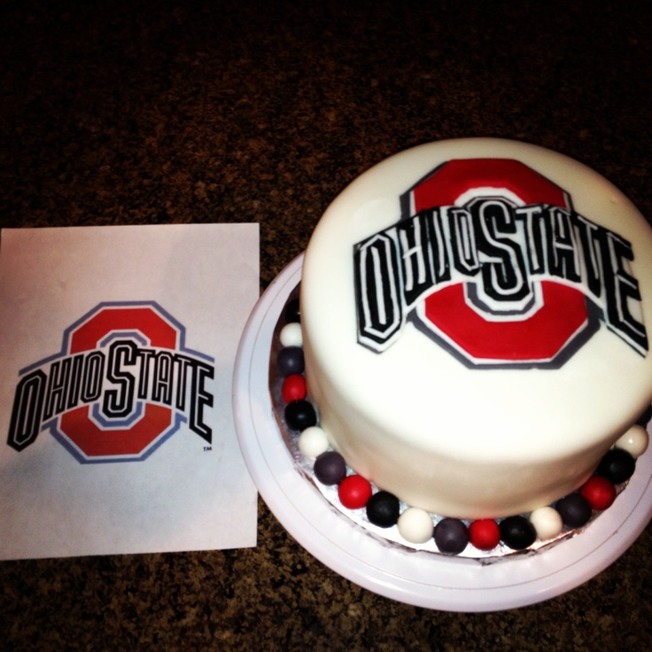 Ohio State Buckeyes Birthday Cake