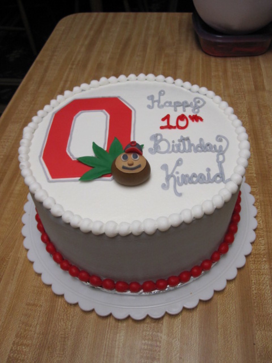 Ohio State Buckeyes Birthday Cake