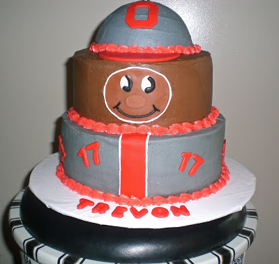 Ohio State Buckeyes Birthday Cake