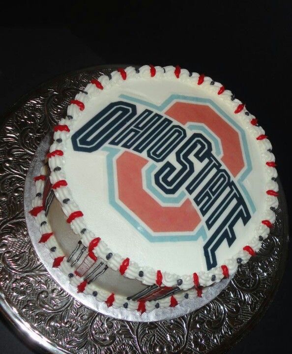 Ohio State Buckeyes Birthday Cake