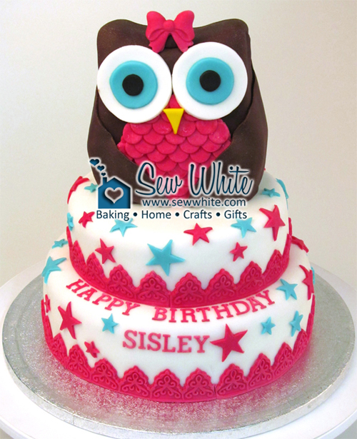 Owl Birthday Cake