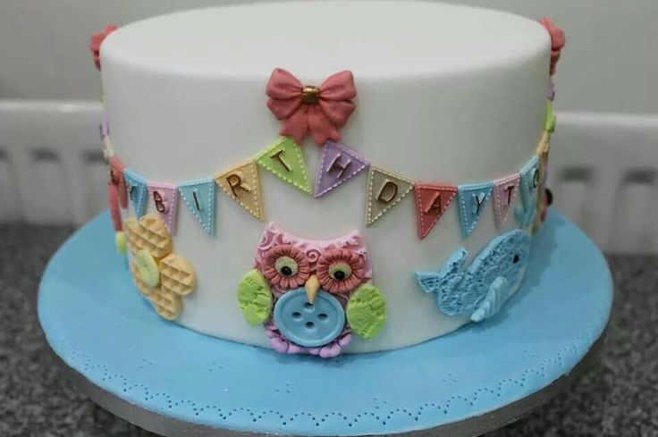 Owl Birthday Cake