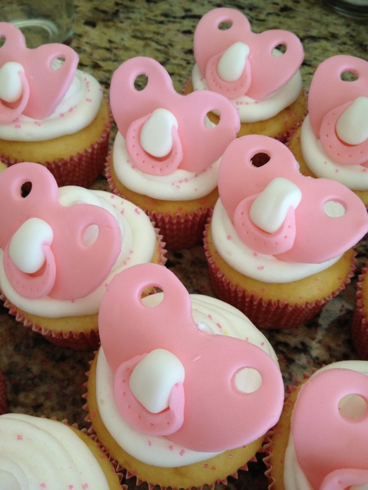 Pacifier Cupcakes