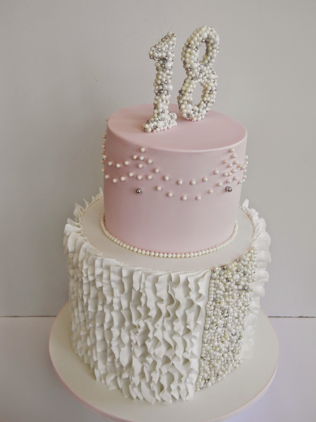 Pink and Gold Birthday Cake