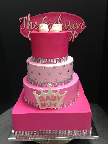 Pink Baby Shower Cake