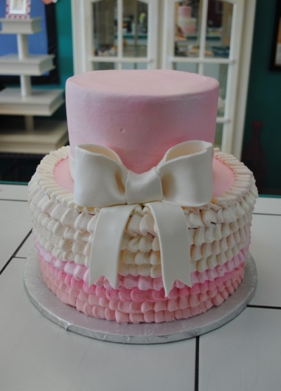 Pink Baby Shower Cake