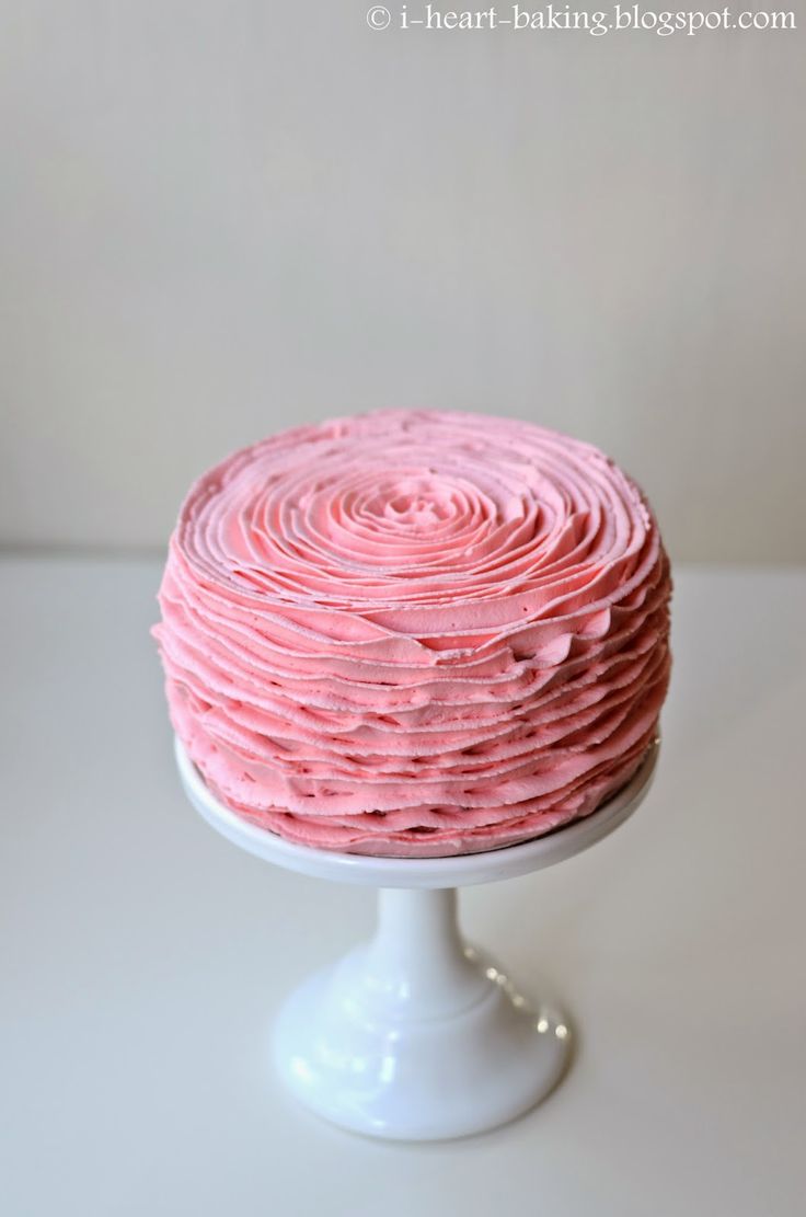 Pink Whipped Cream Cake