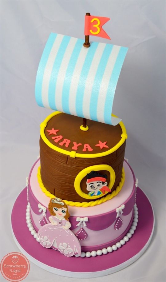 Princess and Pirate Cake