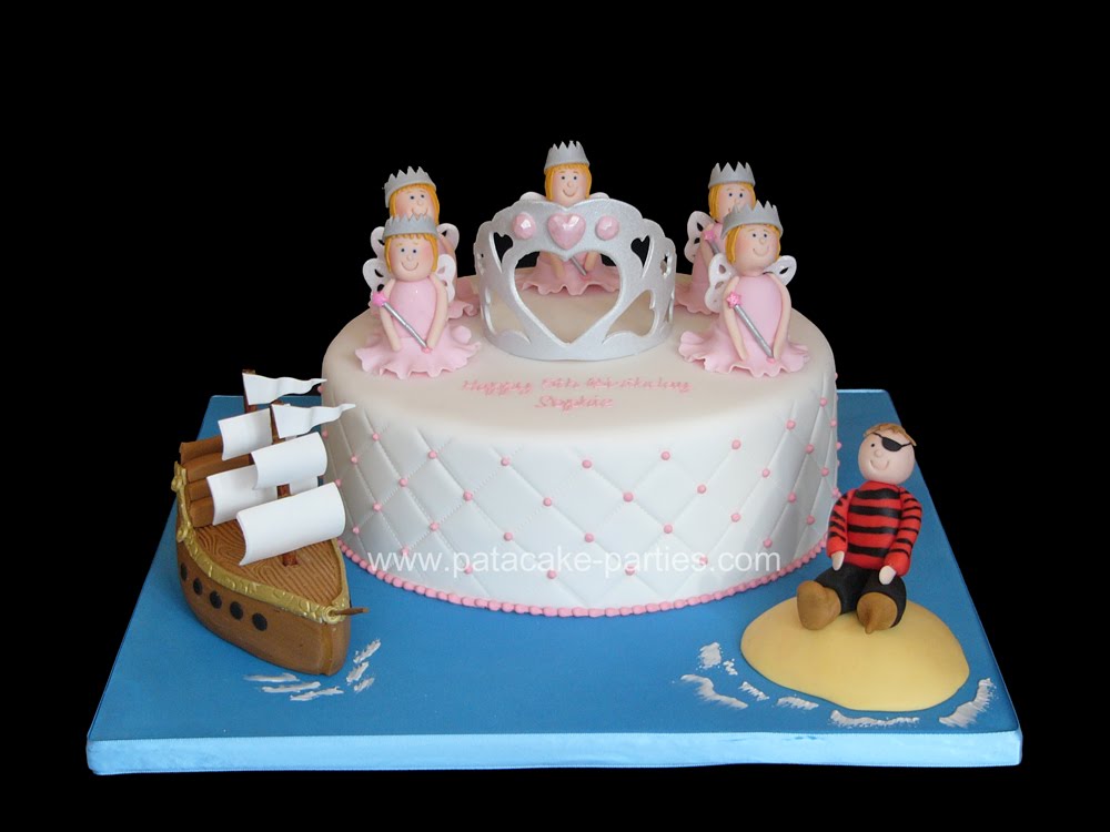 Princess and Pirate Cake