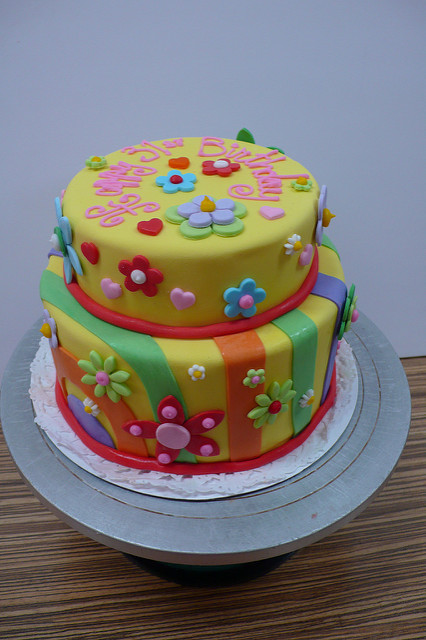 9 Photos of Flower Power Birthday Cakes