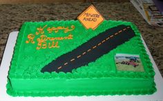 Retirement Cakes Road Signs