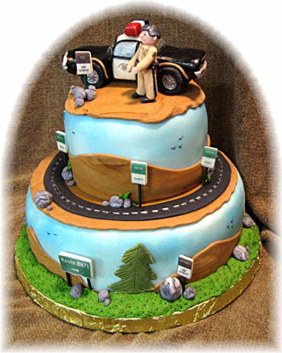 Road Trip Retirement Cakes