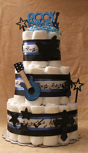 Rock Star Baby Shower Centerpiece