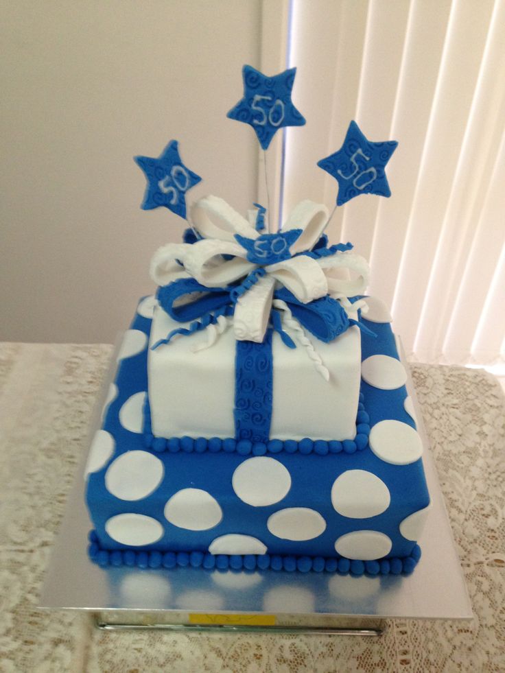 Royal Blue Birthday Cake Ideas