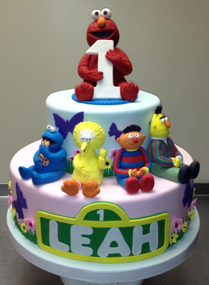 Sesame Street First Birthday Cake