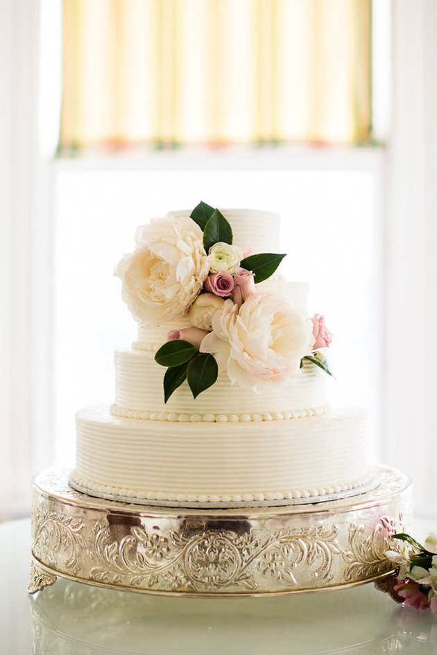 Simple Buttercream Wedding Cake