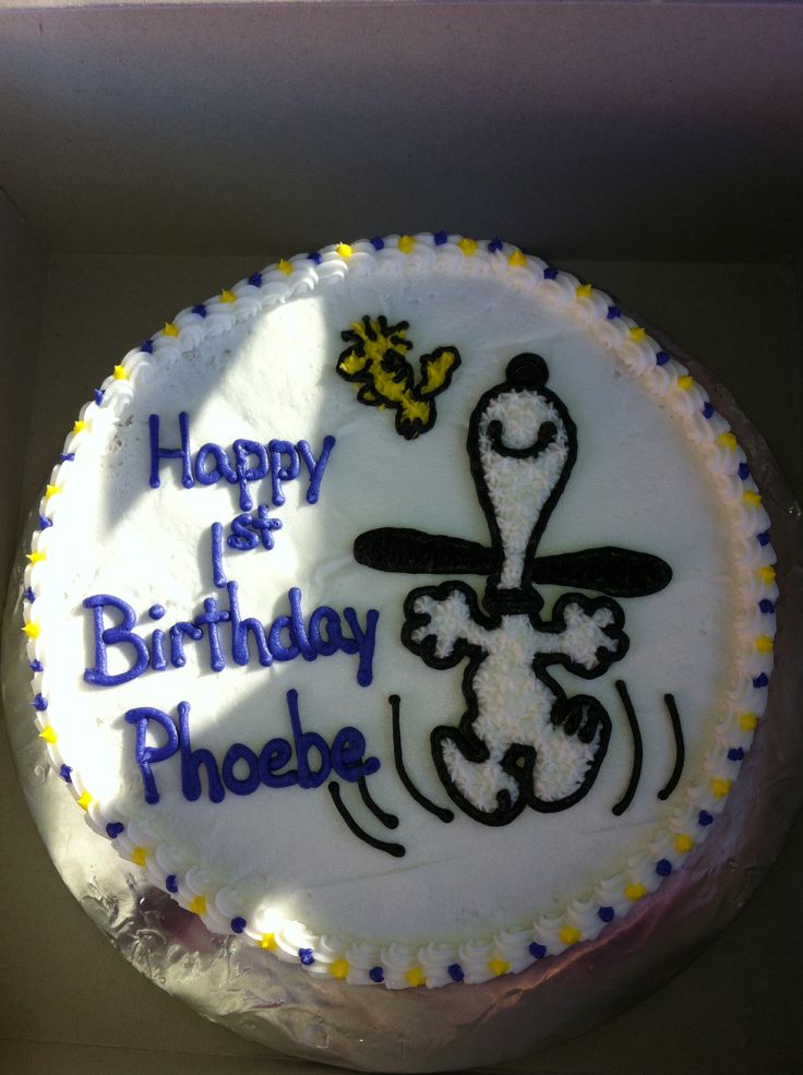 Snoopy Birthday Cake