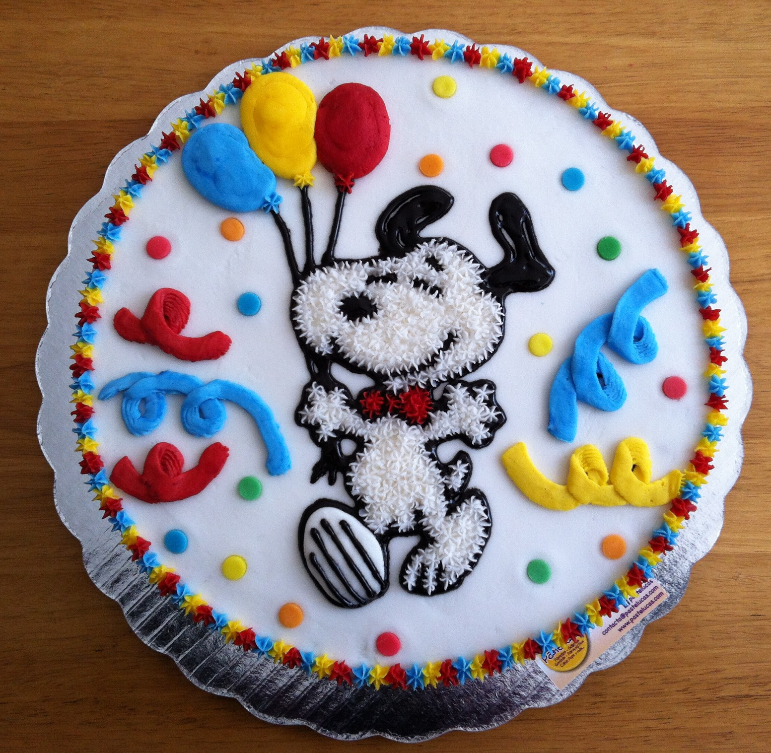 Snoopy Birthday Cake