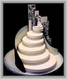 Spiral Staircase Wedding Cake