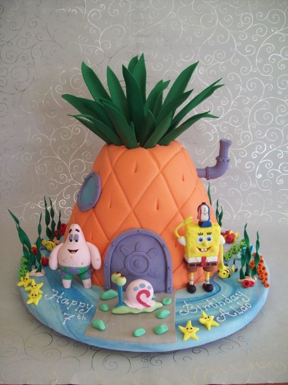 Spongebob Birthday Cake