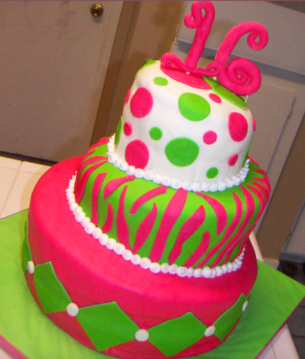 Sweet 16 Birthday Cake Idea