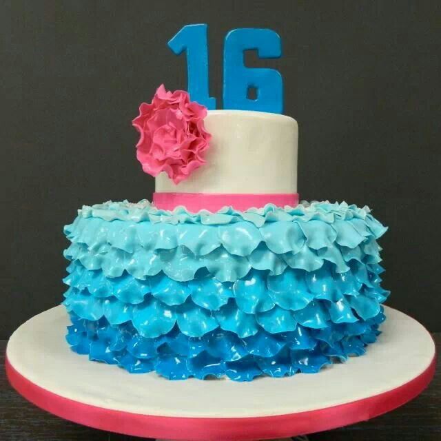 Sweet 16 Birthday Cake