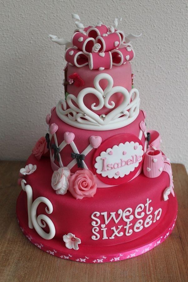 Sweet Sixteen Birthday Cake