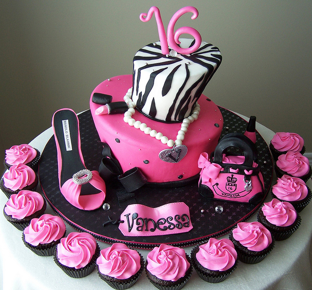 Sweet Sixteen Birthday Cake