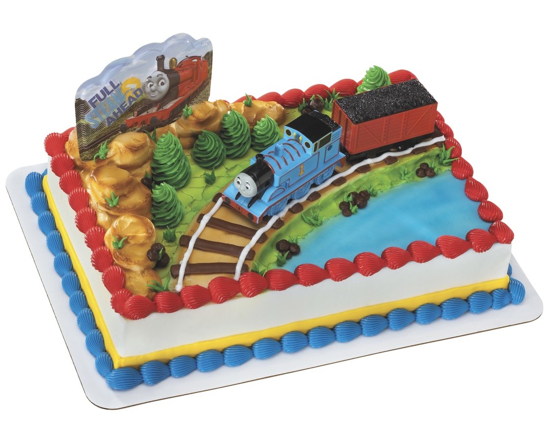 Thomas the Train Coal Car Cake