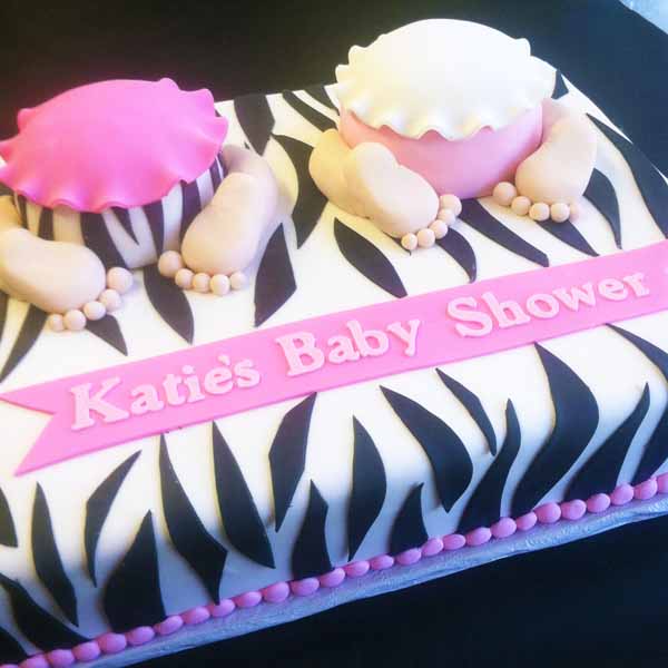 Twin Baby Shower Cake