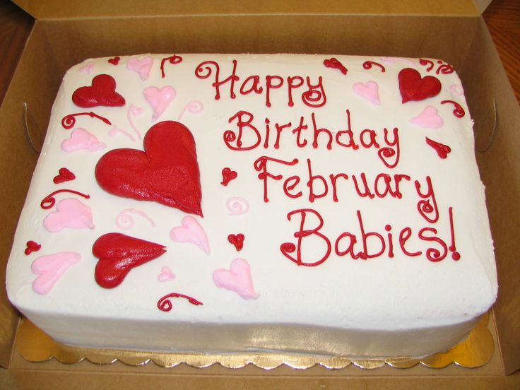 Valentine's Day Sheet Cake